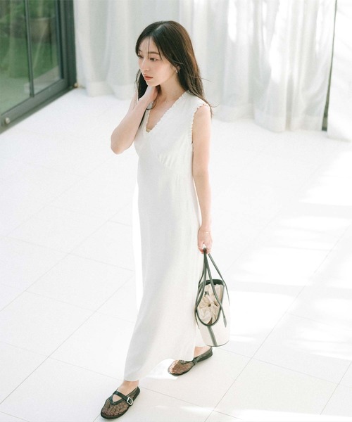 「ur's」 ノースリーブワンピース L スミクロ レディース_画像7