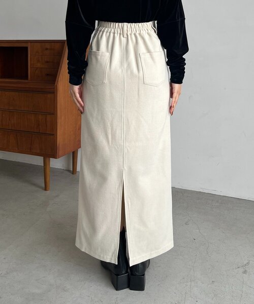 ピーチタッチIラインスカート 38 エクリュ　カプリシュレマージュ　新品未使用 カプリシュレマージュ ピーチタッチIラインスカート 38