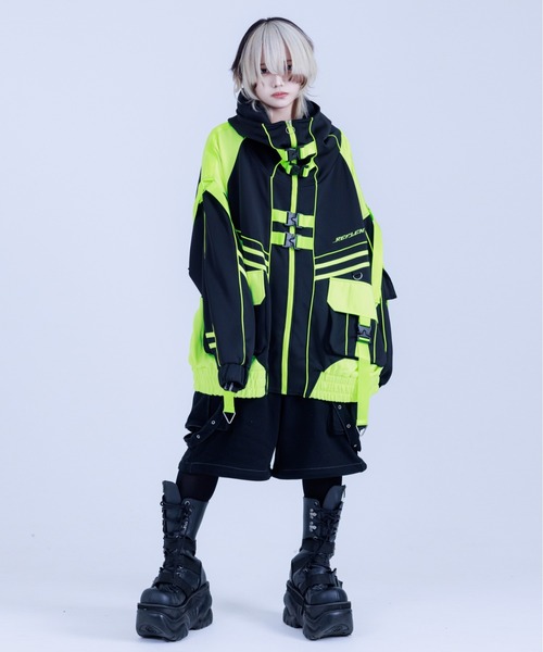 REFLEM（レフレム） ジップアップパーカー FREE ブラック レディース