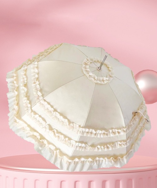 MAISON SELECT 傘 11D20-TJ ロリィタ風 フリルアンブレラ レディース