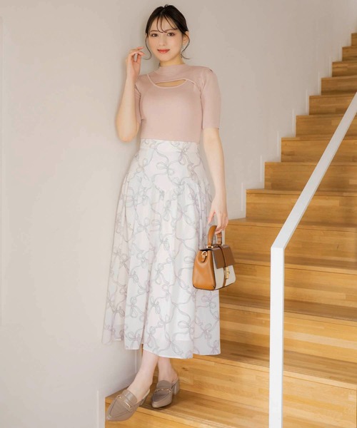 「NOELA」 フレアスカート S ピンク レディース_画像2