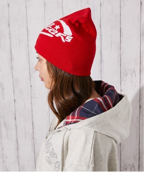 ニット帽 ニットキャップ 「ロゴジャガード×ストリート」厚手ニット