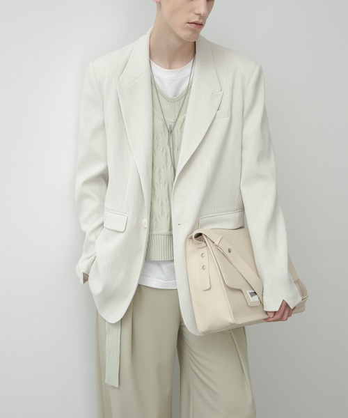 「EKCOOKIES」 テーラードジャケット S ライトグレー レディース_画像2