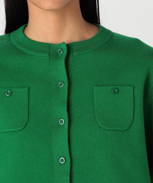 「CABaN」 ニットカーディガン X-SMALL ミント レディース_画像2