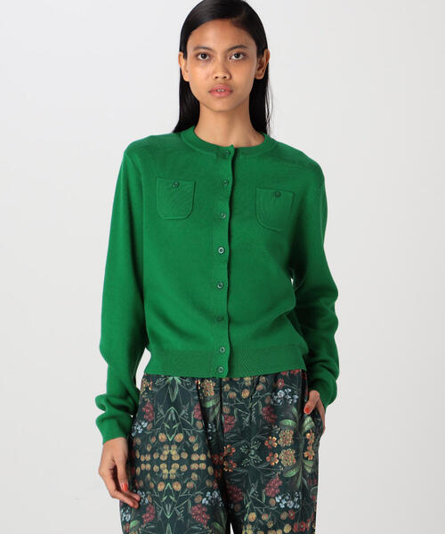 「CABaN」 ニットカーディガン X-SMALL ミント レディース_画像3