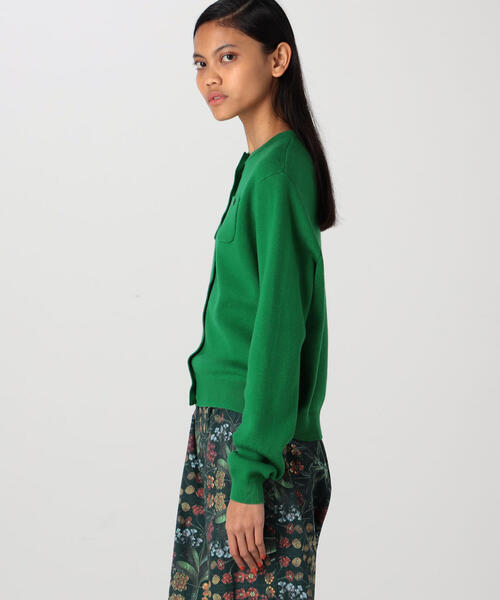 「CABaN」 ニットカーディガン X-SMALL ミント レディース_画像4