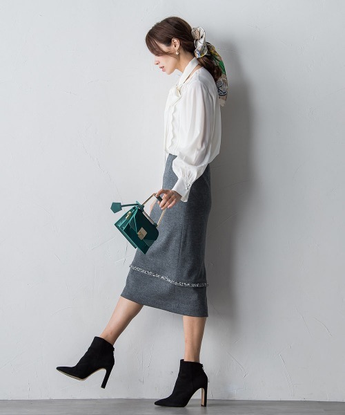 「Viaggio Blu」 スカート M オフホワイト レディース_画像9