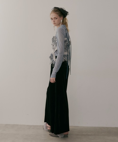 「LA BELLE ETUDE」 キャミソールニット FREE ブルー レディース_画像4