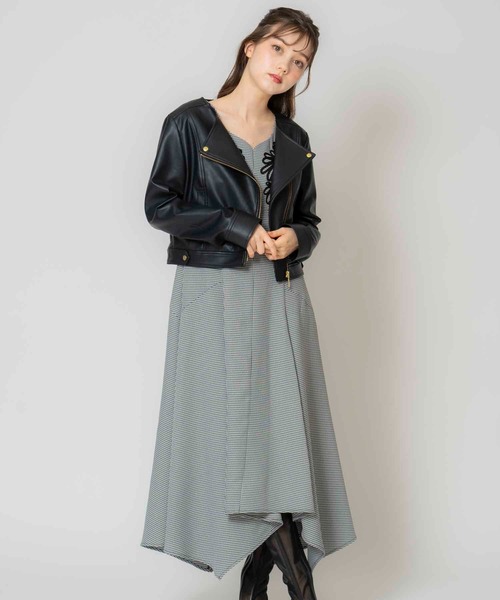 「NOELA」 ノーカラージャケット フリー オフホワイト レディース_画像6