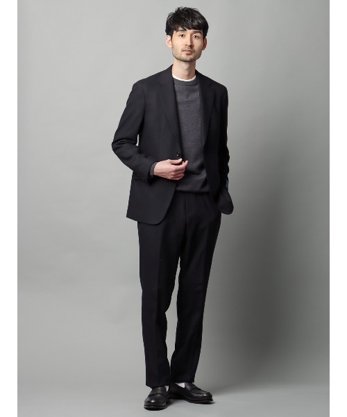 ジャケット テーラードジャケット 尾州 ウールカシミヤブレンド ツイル