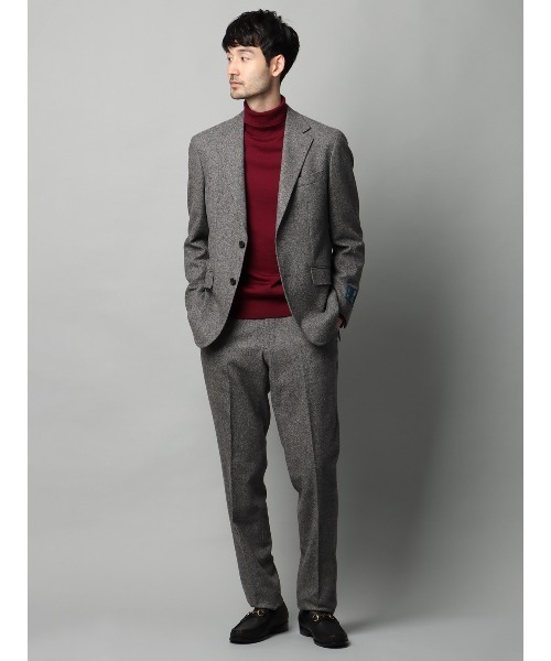 ジャケット テーラードジャケット 尾州 ウールカシミヤブレンド ツイル