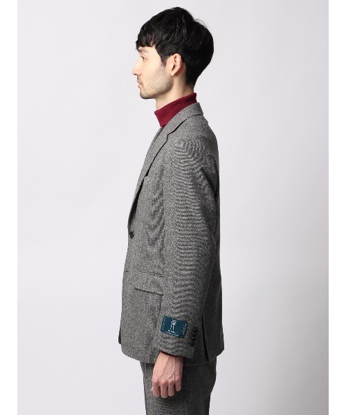 ジャケット テーラードジャケット 尾州 ウールカシミヤブレンド ツイル