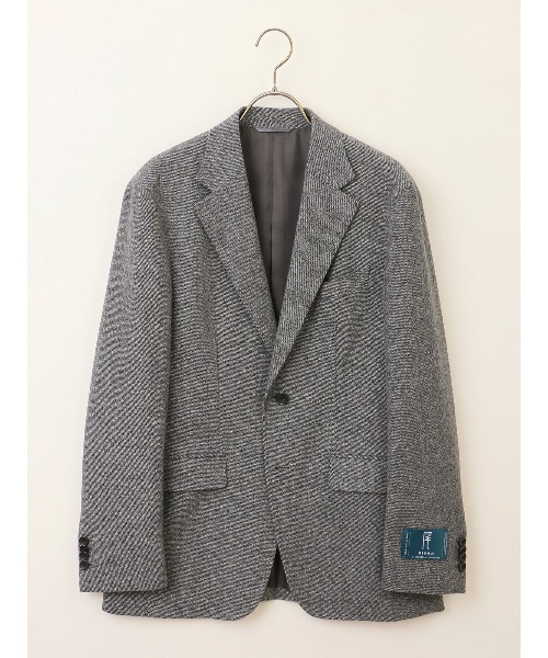 ジャケット テーラードジャケット 尾州 ウールカシミヤブレンド ツイル