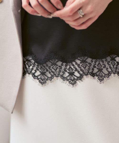 NOBLE（ノーブル） キャミソール 「追加」リバーレーストリミング