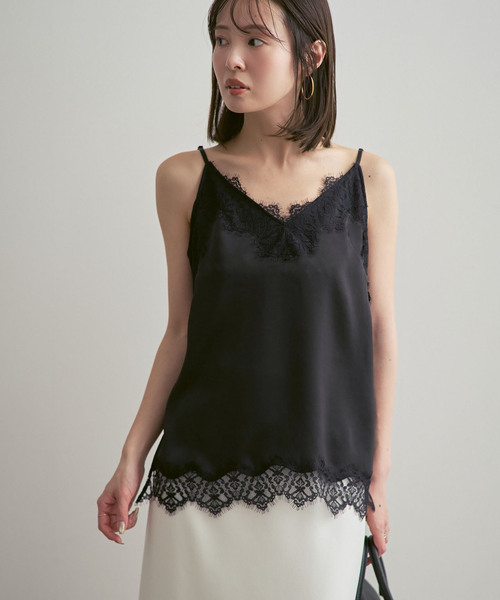 NOBLE（ノーブル） キャミソール 「追加」リバーレーストリミング