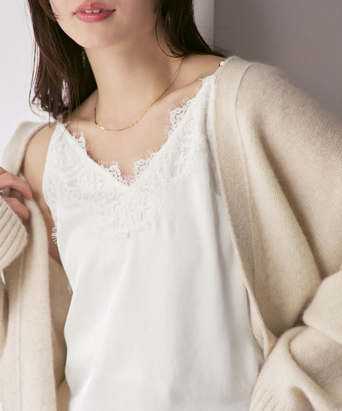 NOBLE（ノーブル） キャミソール 「追加」リバーレーストリミング