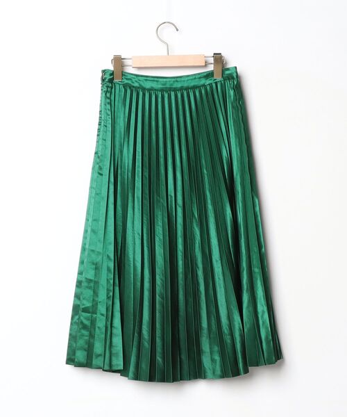 「journal standard L'essage」 プリーツスカート 36 グリーン レディース_画像2