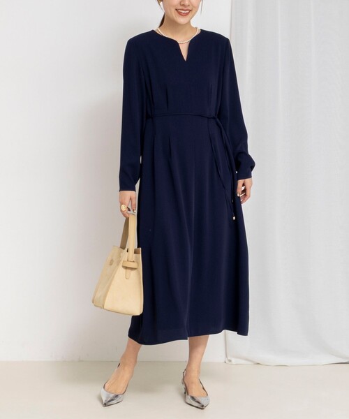 NOLLEY'S（ノーリーズ） ワンピース ウォッシャブルウエストタック