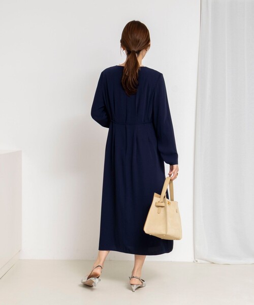 NOLLEY'S（ノーリーズ） ワンピース ウォッシャブルウエストタック