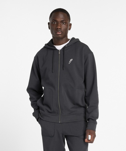 New Balance（ニューバランス） ジップアップパーカー - ブラック