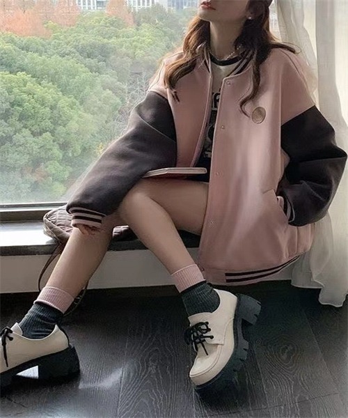 FREE STYLISTS スタジャン ビッグシルエット スタジャン レディース