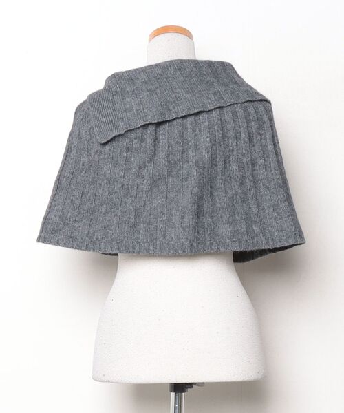 「green label relaxing」 ポンチョ 38 グレー レディース_画像2