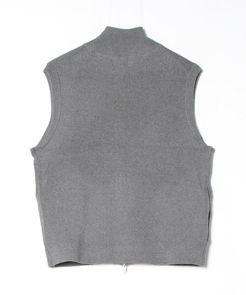 「BROKEN BASE」 ニットベスト LARGE グレー メンズ_画像2