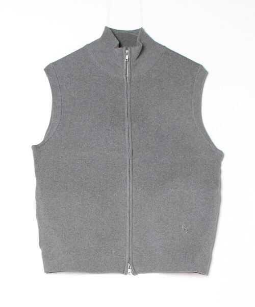 「BROKEN BASE」 ニットベスト LARGE グレー メンズ_画像7