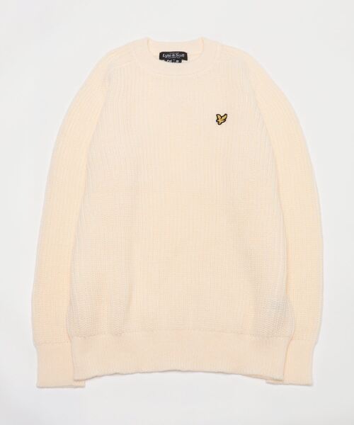 「ムラサキスポーツ」 長袖ニット L オフホワイト メンズ_画像8