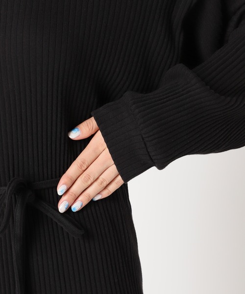 「Plage」 長袖ワンピース X-SMALL ブラック レディース_画像9