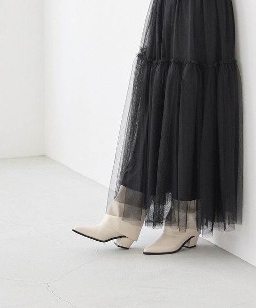 「menue」 ロングブーツ L ブラック レディース_画像3