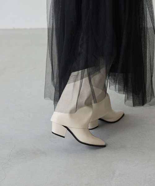 「menue」 ロングブーツ L ブラック レディース_画像5