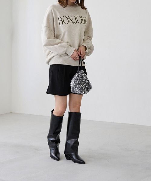 「menue」 ロングブーツ L ブラック レディース_画像7