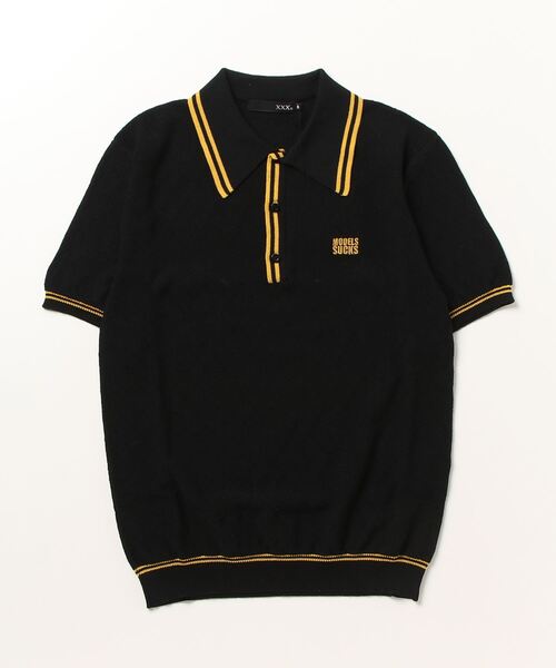 ヒステリックグラマー ポロシャツ 半袖 黒 HYSTERIC GLAMOUR（ヒステリックグラマー） 半袖ポロシャツ SMALL