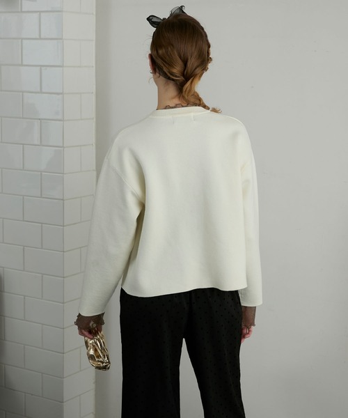 「BONLECILL noir」 ニットカーディガン FREE グレー レディース_画像6