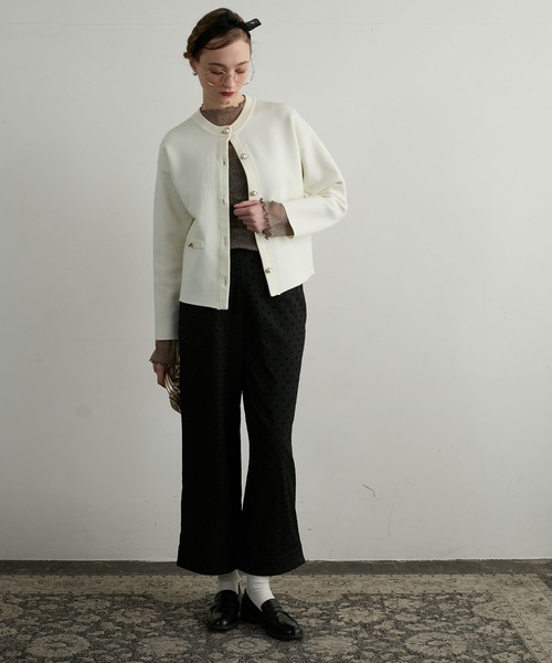 「BONLECILL noir」 ニットカーディガン FREE グレー レディース_画像7