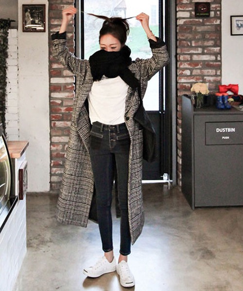 「Amulet」 チェスターコート M グレー レディース_画像2