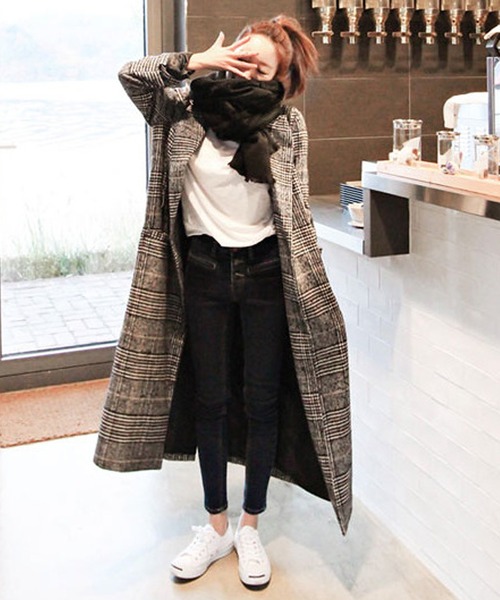 「Amulet」 チェスターコート M グレー レディース_画像4