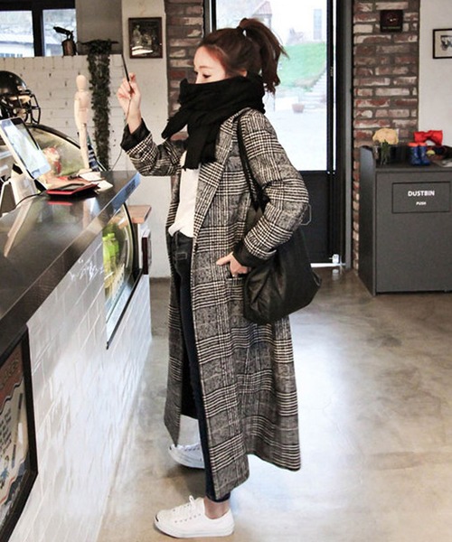 「Amulet」 チェスターコート M グレー レディース_画像8