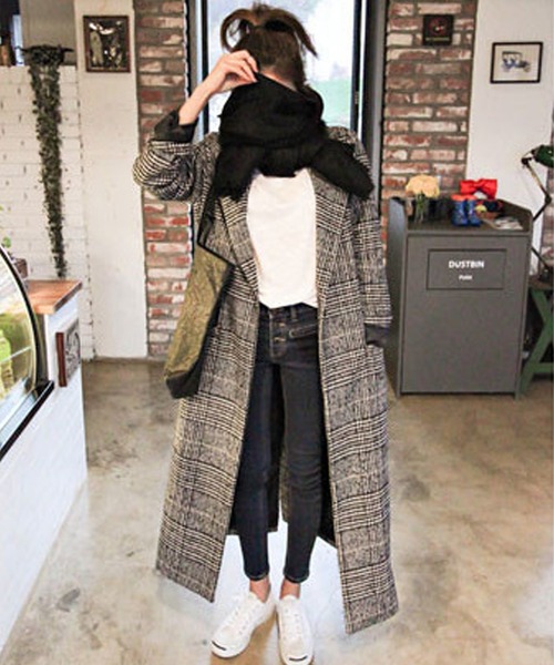 「Amulet」 チェスターコート M グレー レディース_画像9