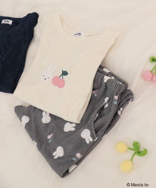 ルームウェア・パジャマ mimi Miffy》ふわふわパイル ミッフィー 半袖 ルームウェア パジャマ