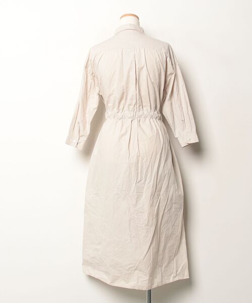 「qualite」 シャツワンピース フリー ベージュ レディース_画像2