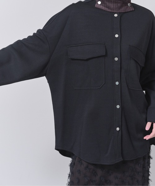 「TEVALT」 長袖シャツ 38 カーキ レディース_画像2