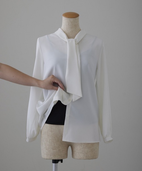 「7days Life Styling」 長袖ブラウス M ピンクベージュ レディース_画像8