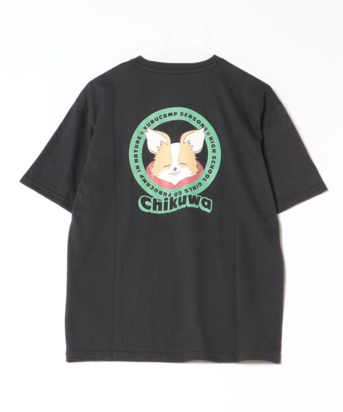 tシャツ ゆるキャン SEASON3 チクワ バックプリント ポケット Tシャツ