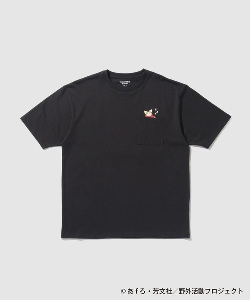 tシャツ ゆるキャン SEASON3 チクワ バックプリント ポケット Tシャツ