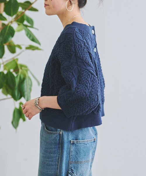 未使用タグ付き♡BEARDSLEY ケーブルニット　クルーネック　プルオーバー BEARDSLEY（ビアズリー） ニット セーター ケーブルニットプルオーバー