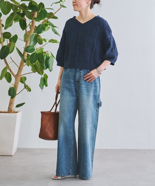 BEARDSLEY（ビアズリー） ニット セーター ケーブルニットプルオーバー