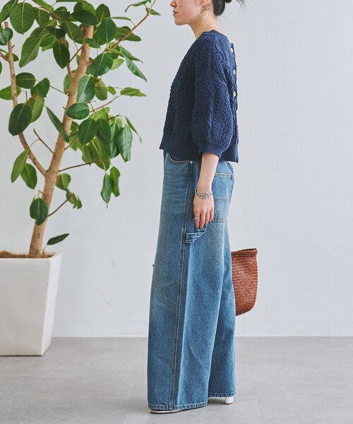 未使用タグ付き♡BEARDSLEY ケーブルニット　クルーネック　プルオーバー BEARDSLEY（ビアズリー） ニット セーター ケーブルニットプルオーバー