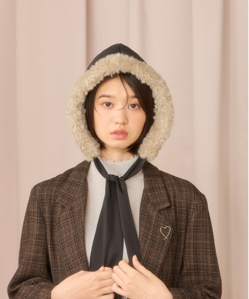 「kaorinomori」 帽子 FREE ブラック レディース_画像4